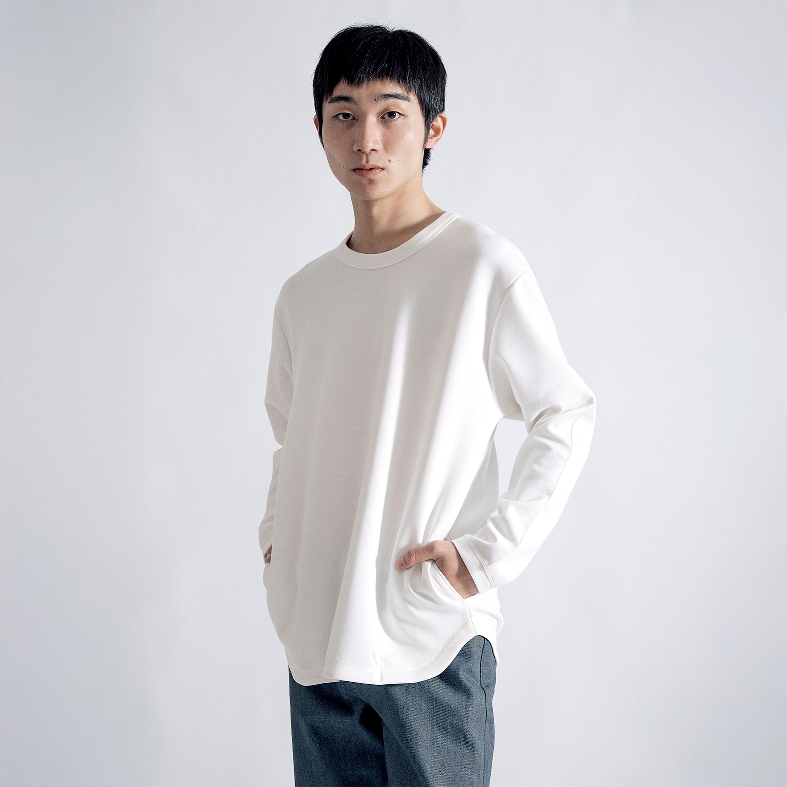 ユースフルドレススウェットシャツ / Useful Dress Sweatshirt #NATURAL WHITE