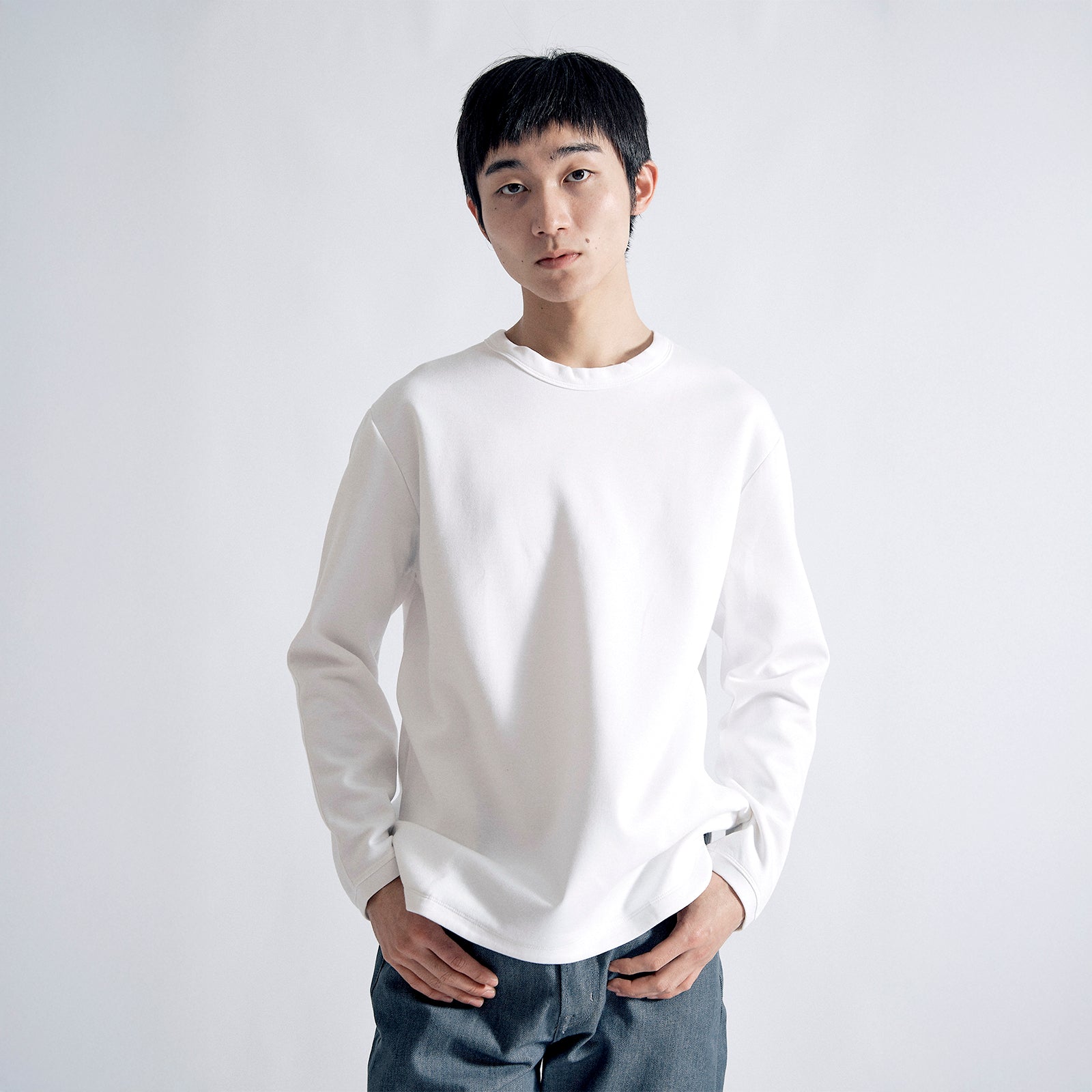 ユースフルドレススウェットシャツ / Useful Dress Sweatshirt #WHITE
