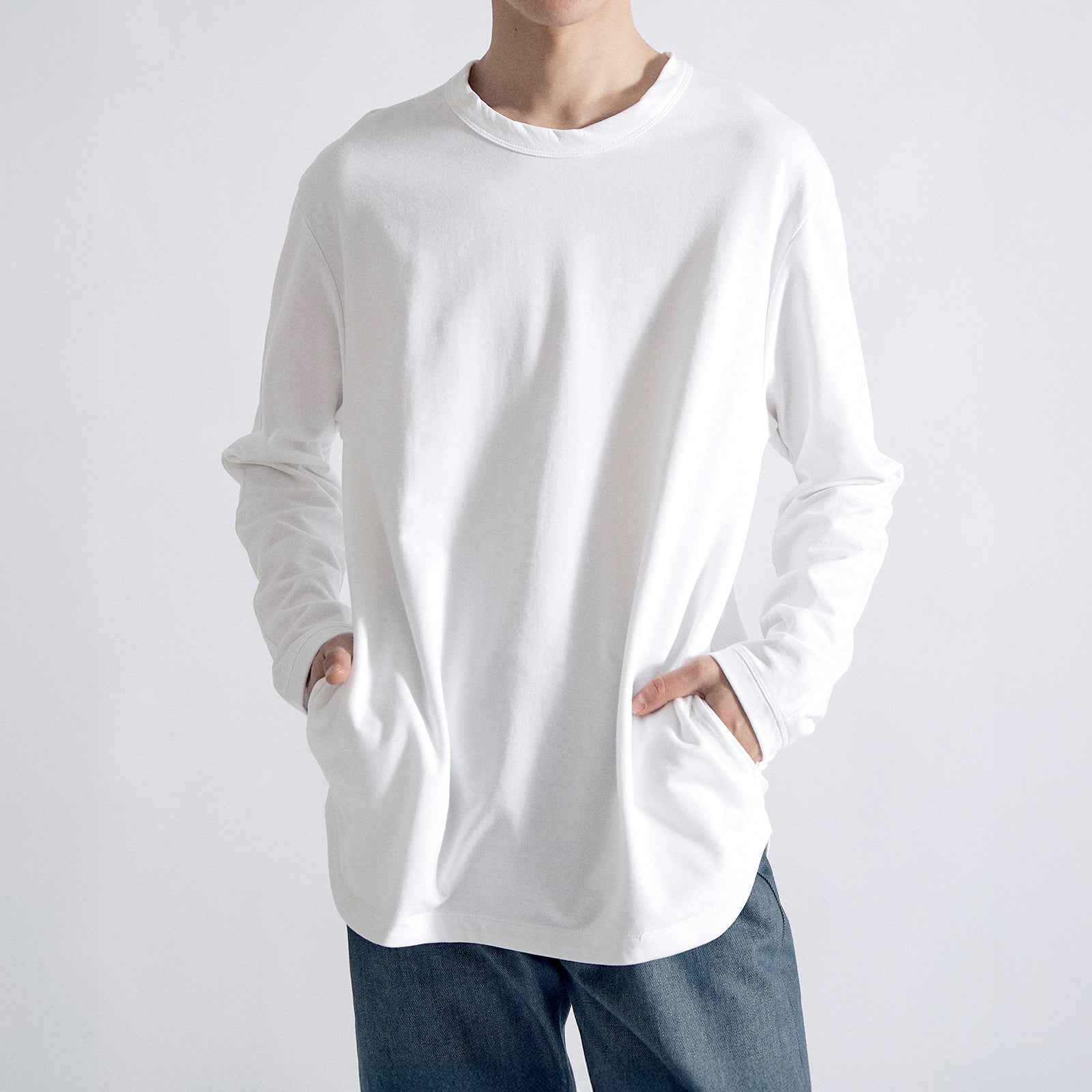 ニューアーバンドレススウェットシャツ / New Urban Dress Sweatshirt #WHITE