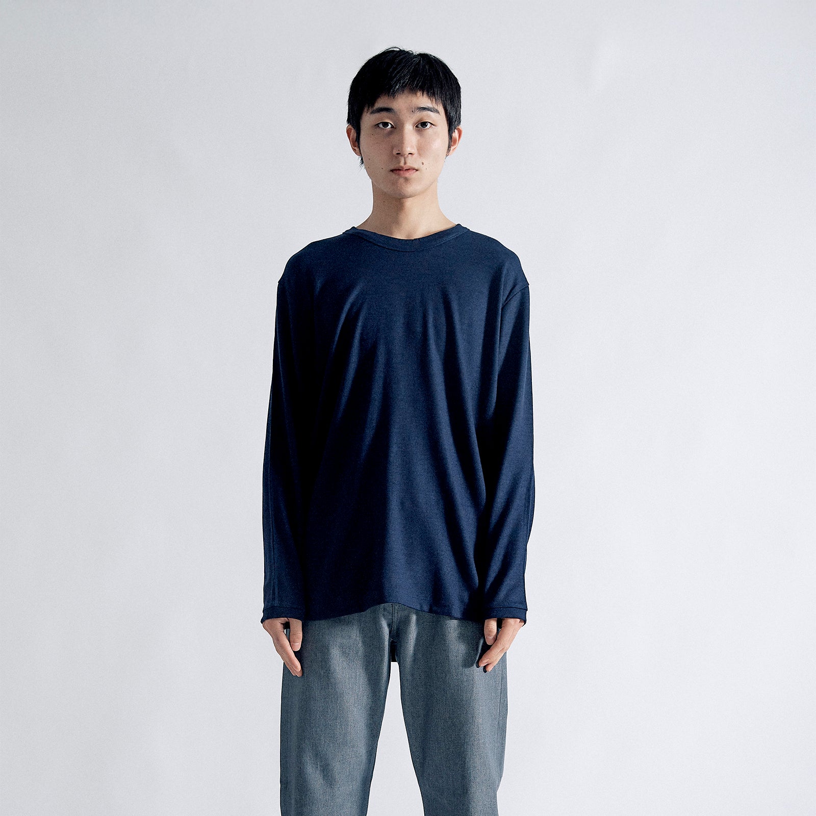 タイディドレスウールセーター / Tidy Dress Wool Sweater #NAVY
