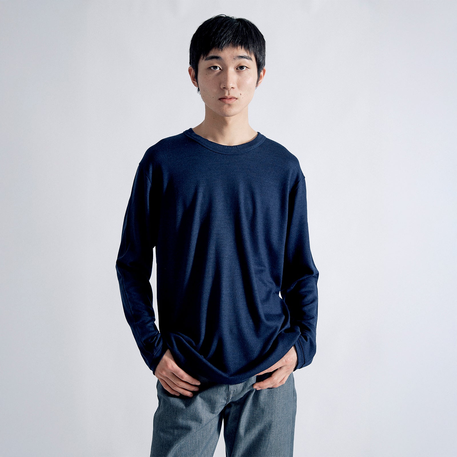 タイディドレスウールセーター / Tidy Dress Wool Sweater #NAVY