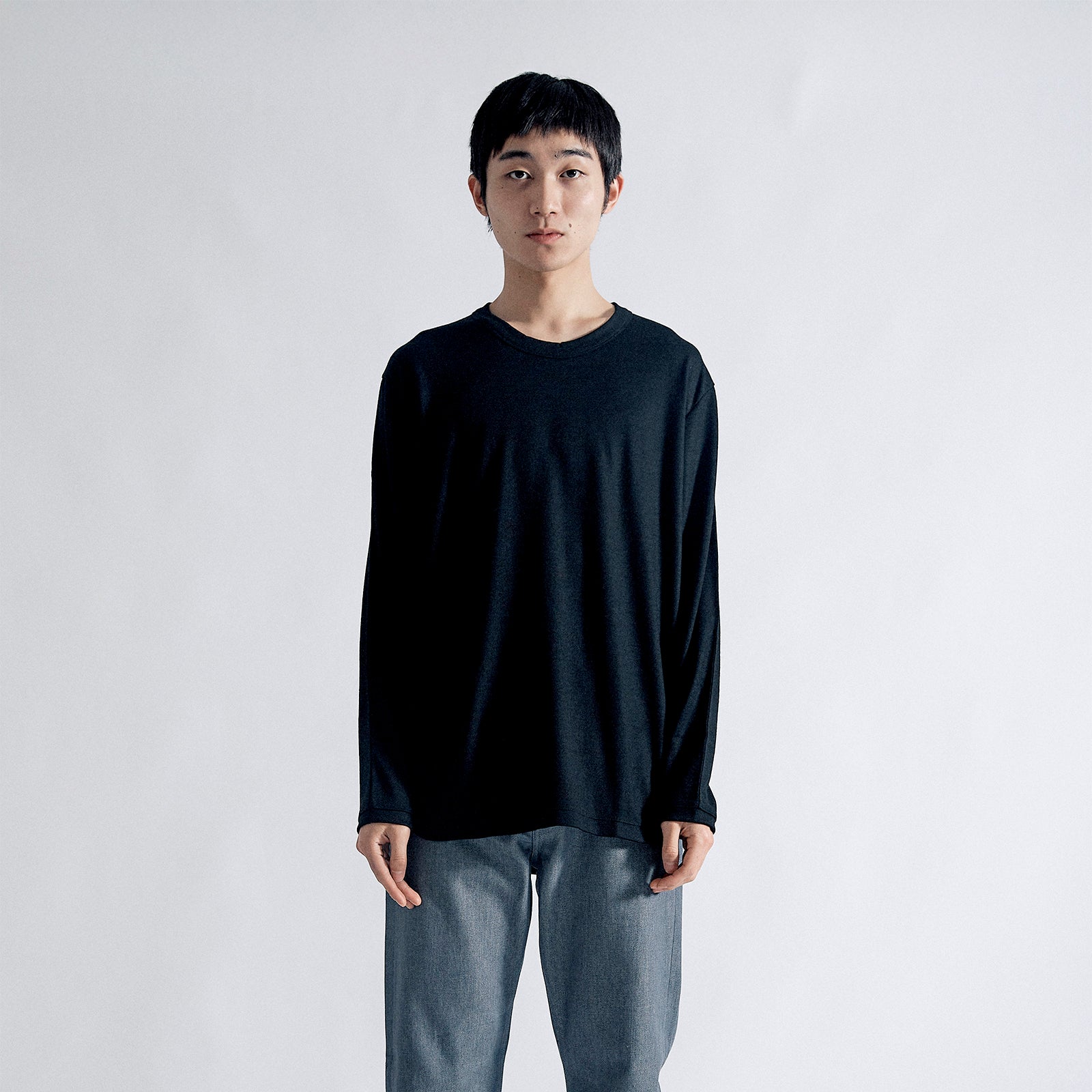 タイディドレスウールセーター / Tidy Dress Wool Sweater #BLACK