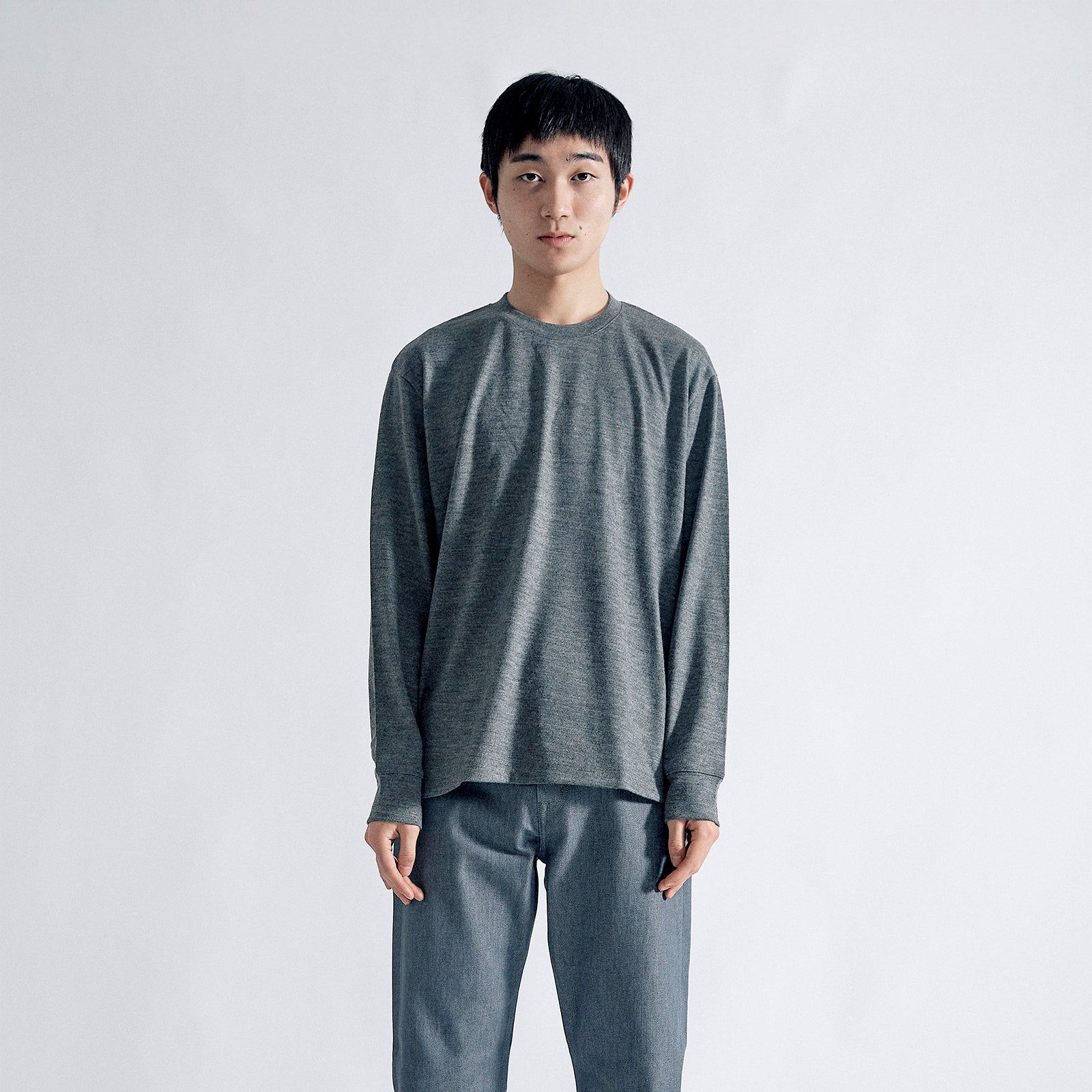 タイディドレスウールセーター クラシック / Tidy Dress Wool Sweater Classic #DEEP GREY