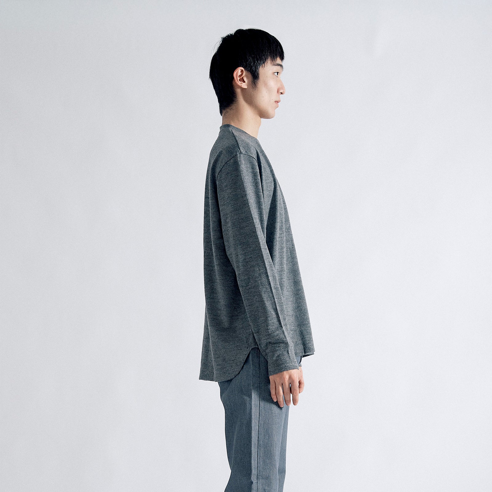 タイディドレスウールセーター クラシック / Tidy Dress Wool Sweater Classic #DEEP GREY