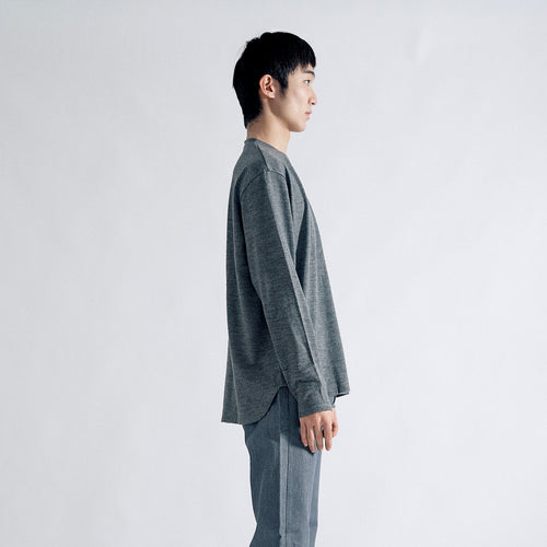 New Huma Dress Wool Sweater classic #DEEP GREY