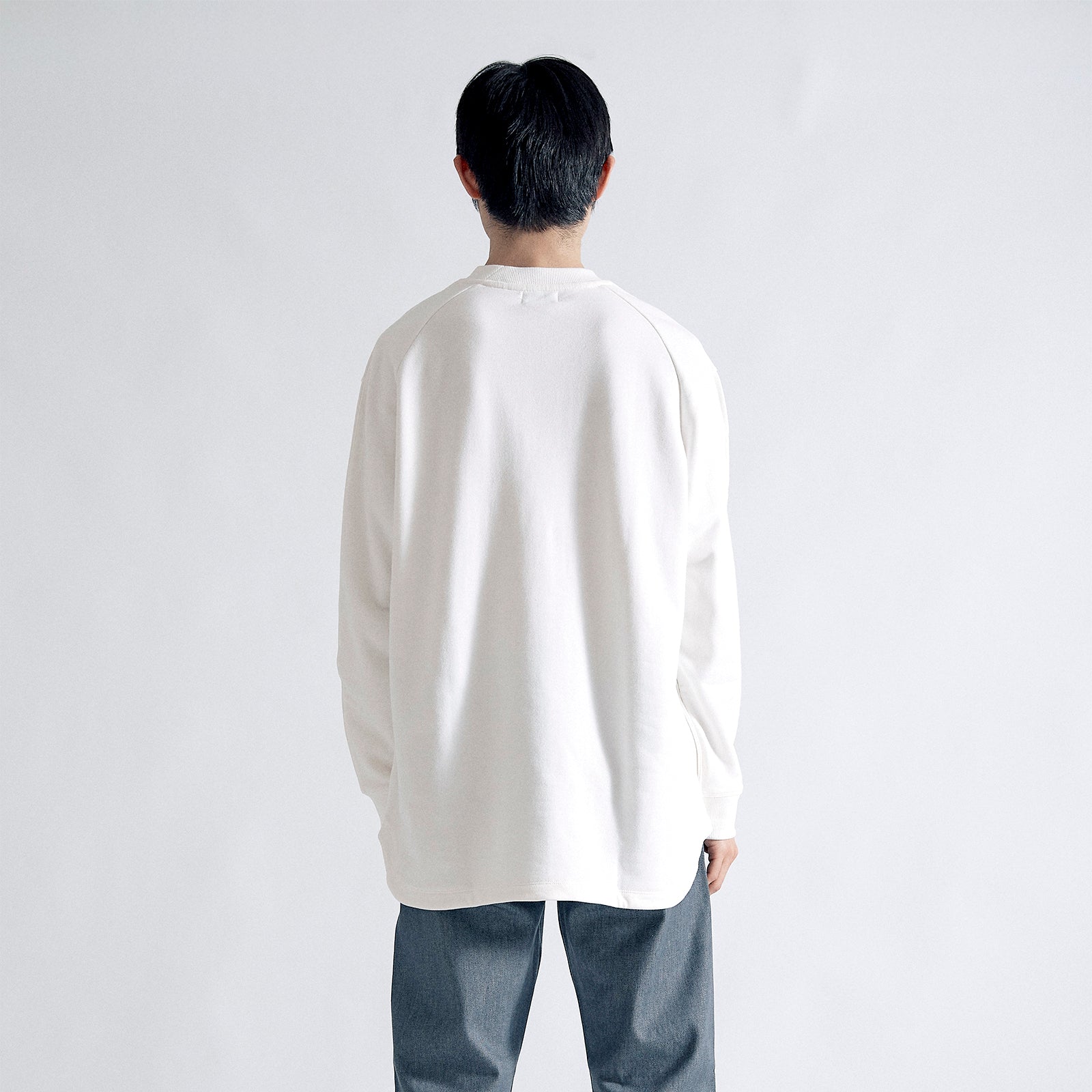 ユージュアルドレススウェットシャツ / Usual Dress Sweatshirt #WHITE