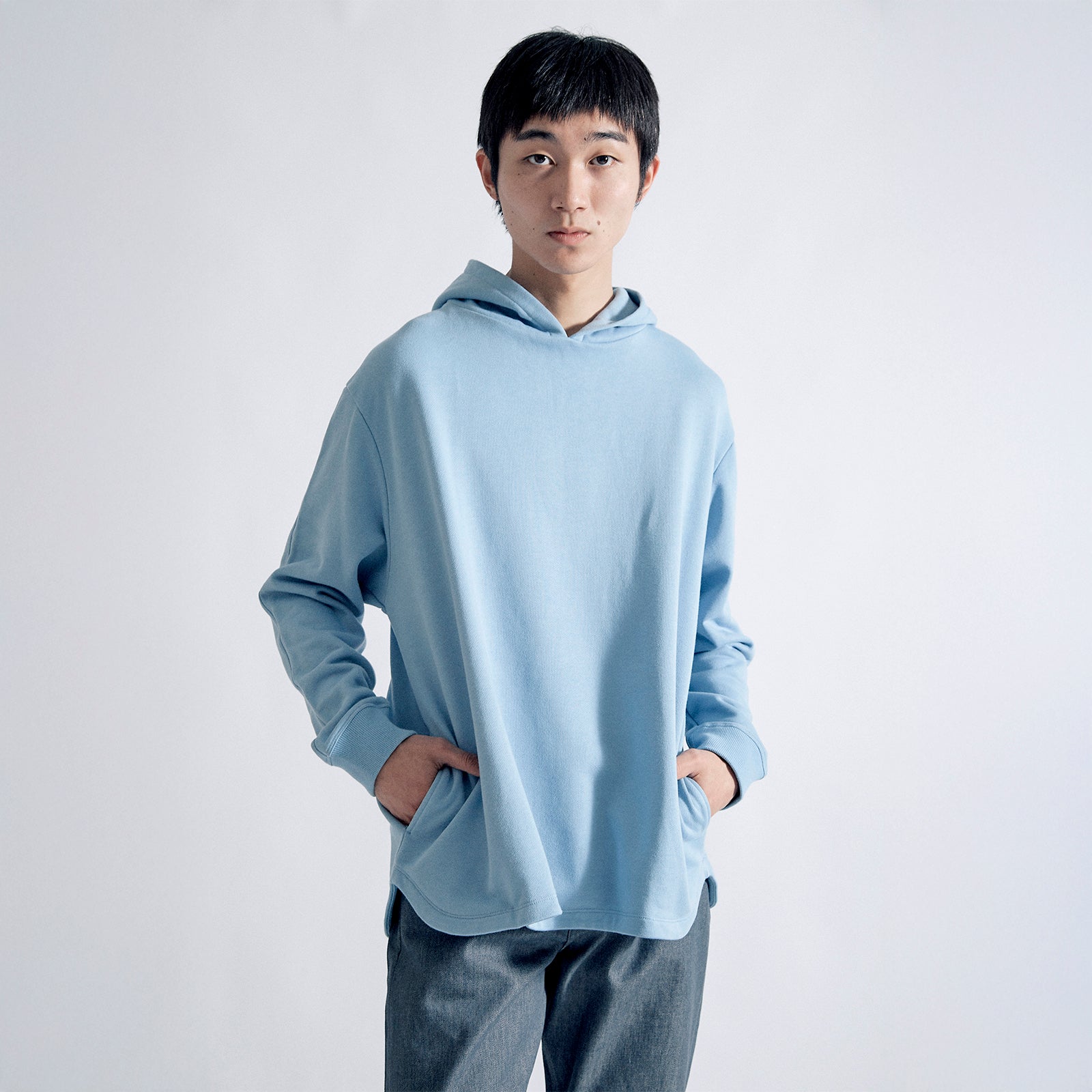 ユージュアルドレスパーカー / Usual Dress Pullover Hoodie #LIGHTBLUE
