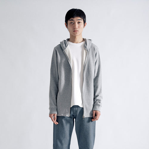 Usual Dress Zip Hoodie #HEATHER GREY