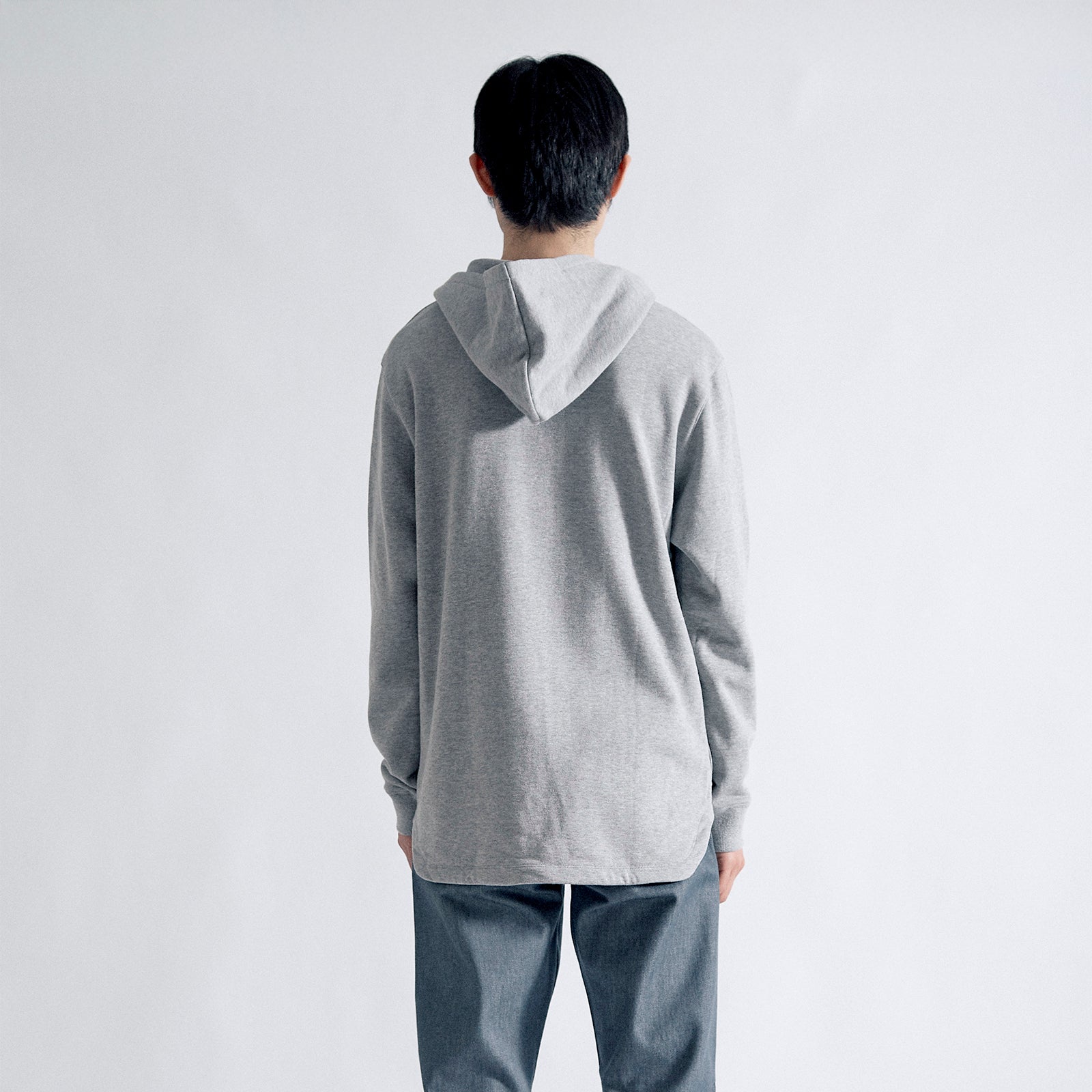 ユージュアルドレスジップパーカー / Usual Dress Zip Hoodie #HEATHER GREY