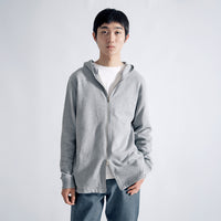 ユージュアルドレスジップパーカー / Usual Dress Zip Hoodie #HEATHER GREY