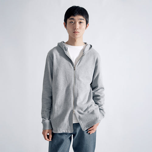 Usual Dress Zip Hoodie #HEATHER GREY
