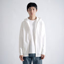 Airy Dress Zip Hoodie #WHITE