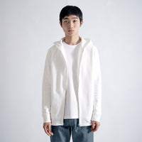 Airy Dress Zip Hoodie #WHITE