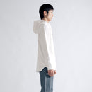 Airy Dress Zip Hoodie #WHITE