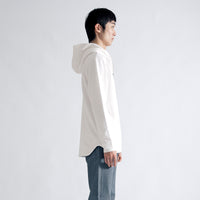 Airy Dress Zip Hoodie #WHITE