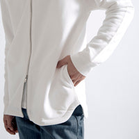 Airy Dress Zip Hoodie #WHITE
